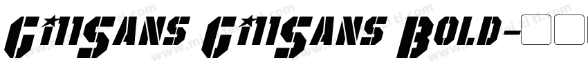 Gi11Sans Gi11Sans Bold字体转换
